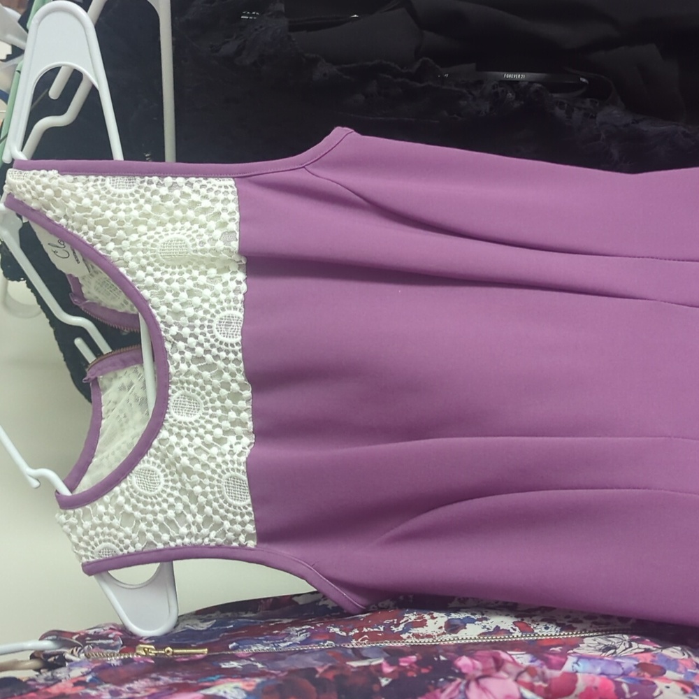 Closet dress bought from asos purple with mesh top and back